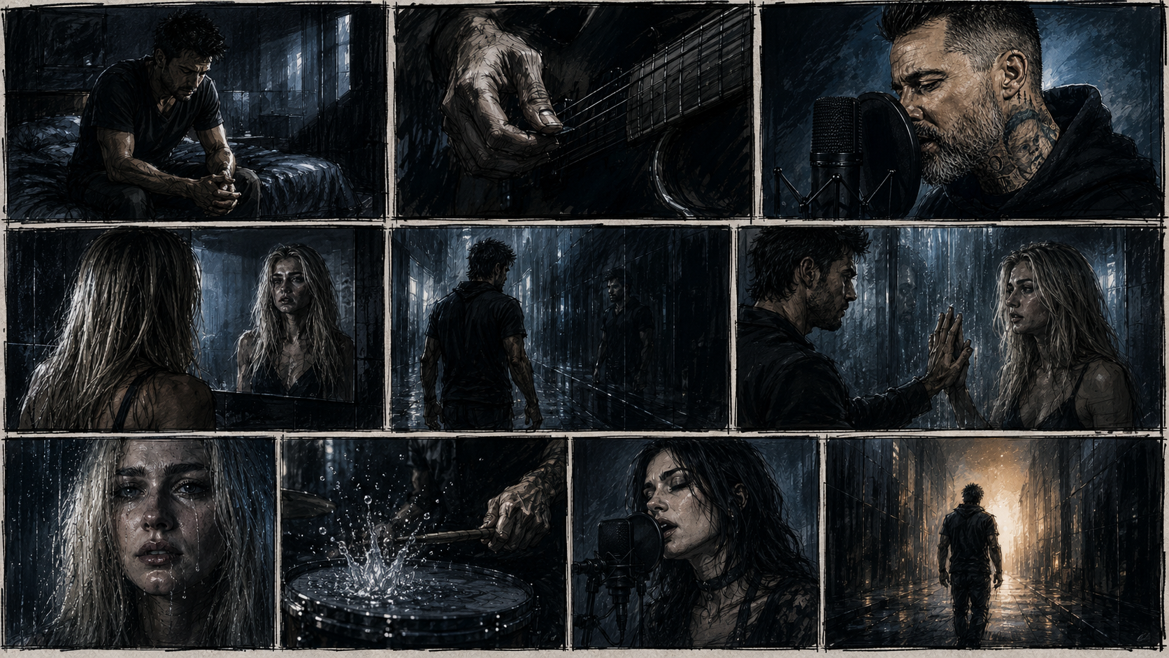 Storyboard — the arc, frame by frame