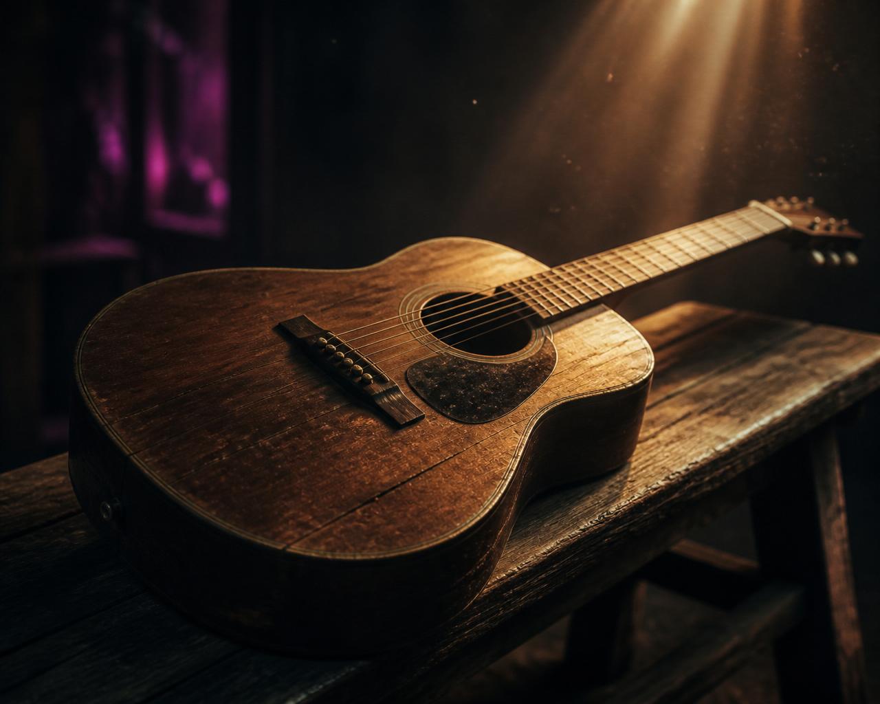 Wood, warmth, and one honest guitar.