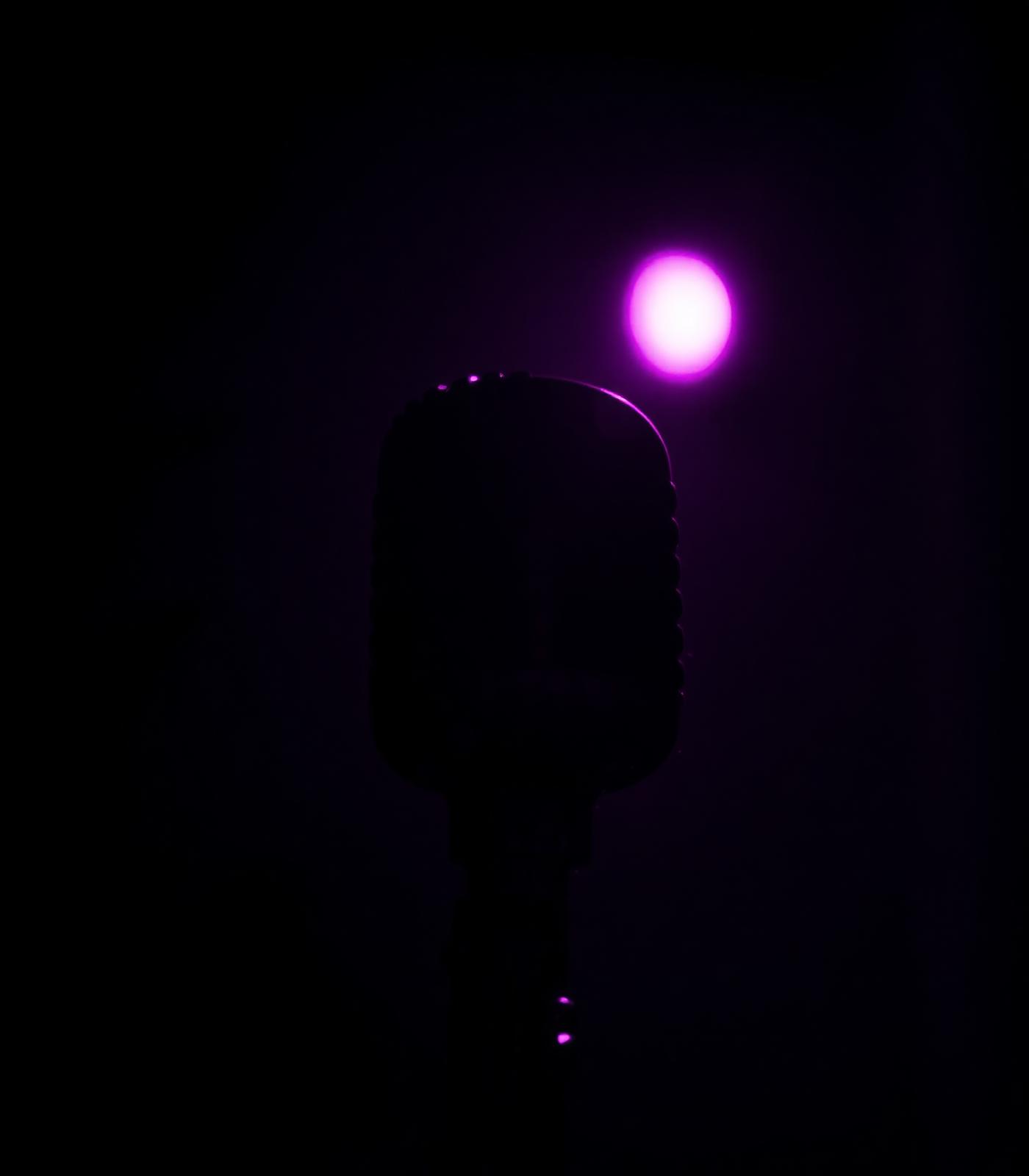The room — one microphone, one light